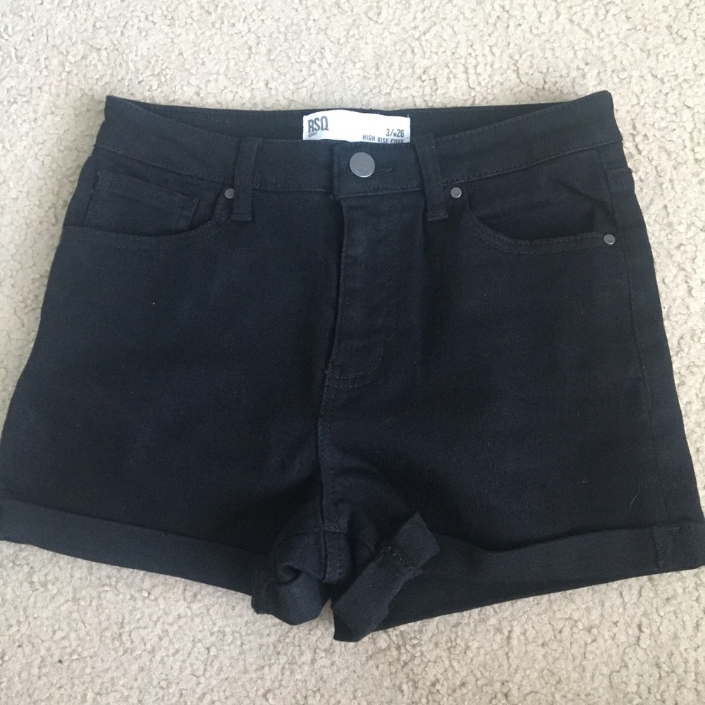 RSQ Black Jean Shorts
